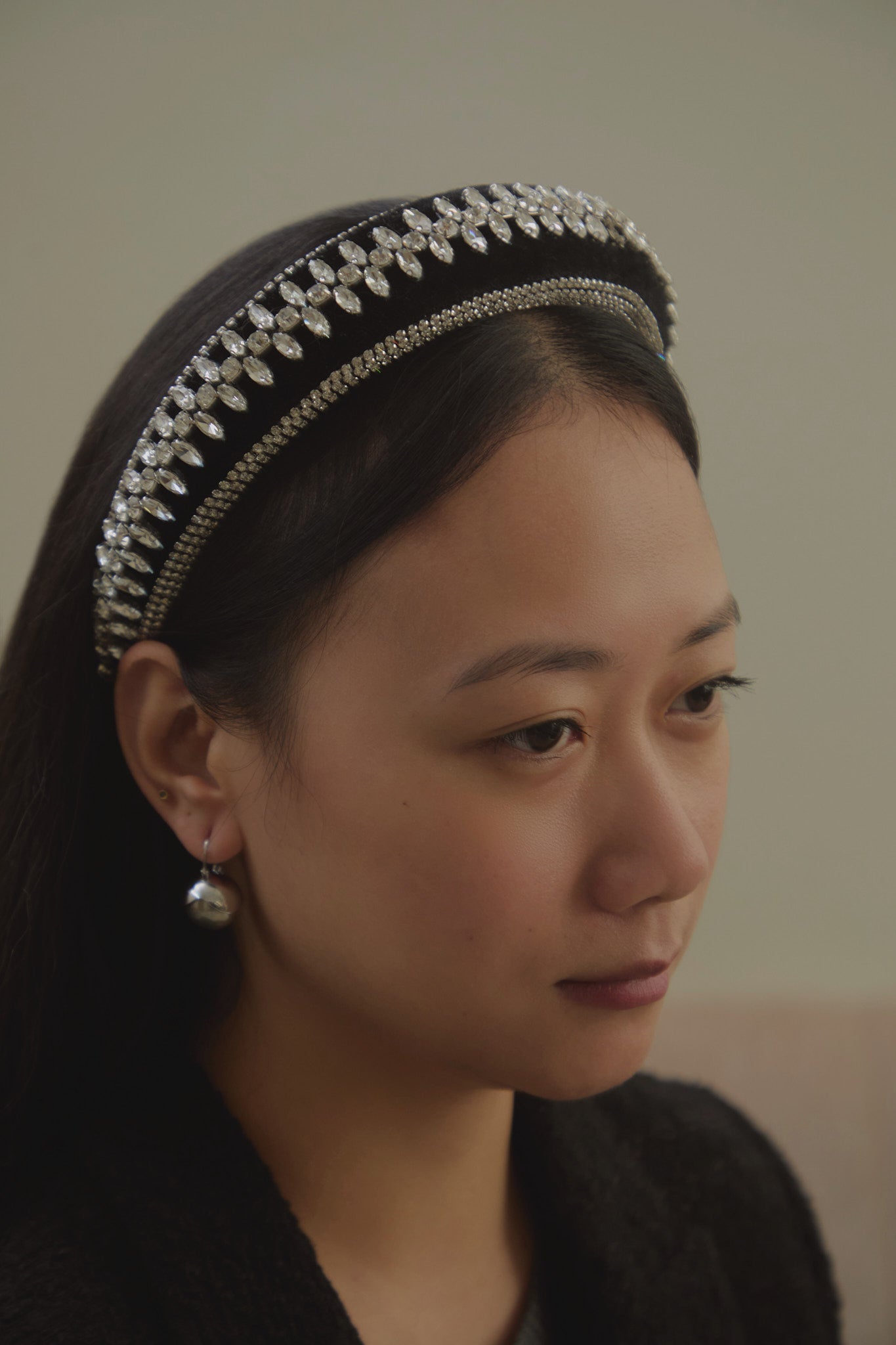 CLAIRE RHINESTONE PADDED HEADBAND