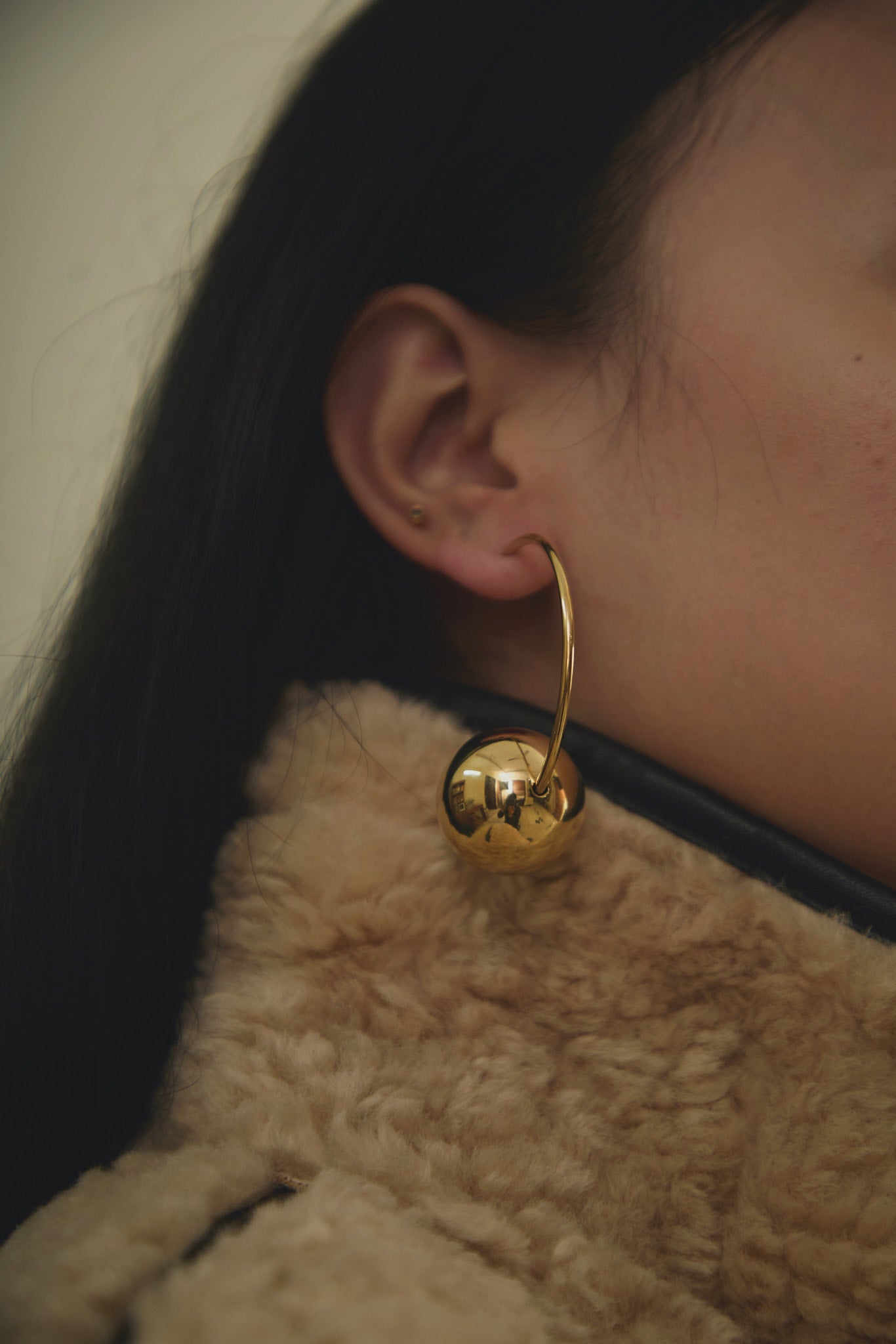 ANOUK BALL HOOP EARRINGS
