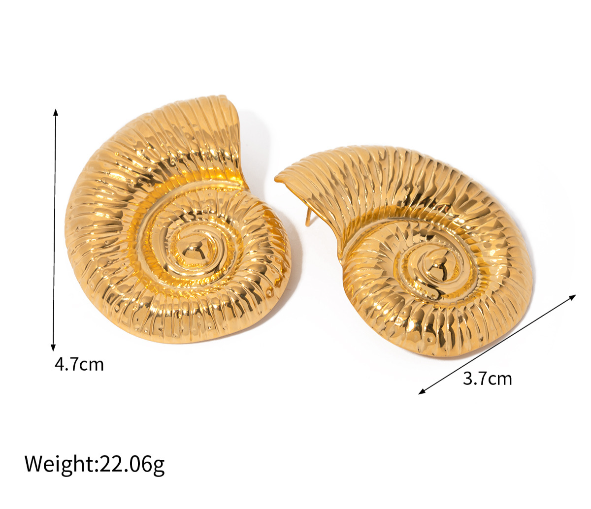 SEA SHELL STATEMENT EARRINGS