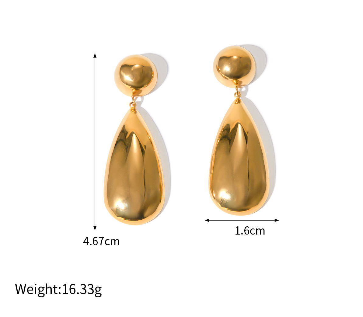 TIA WATER DROPLET EARRINGS