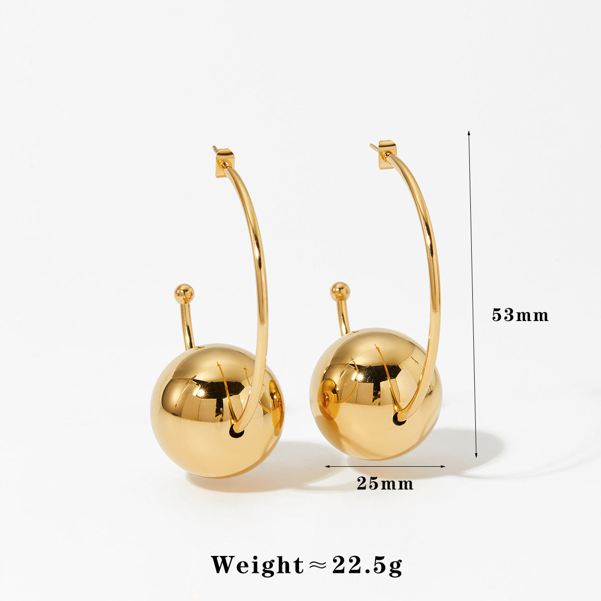 ANOUK BALL HOOP EARRINGS