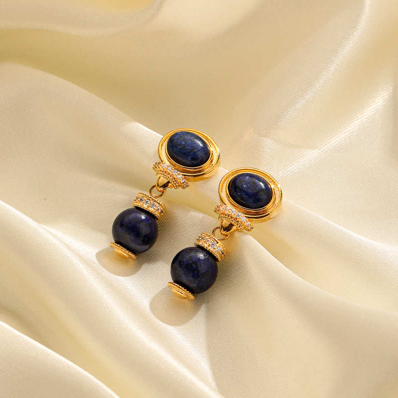 LEIA STONE DROP EARRINGS