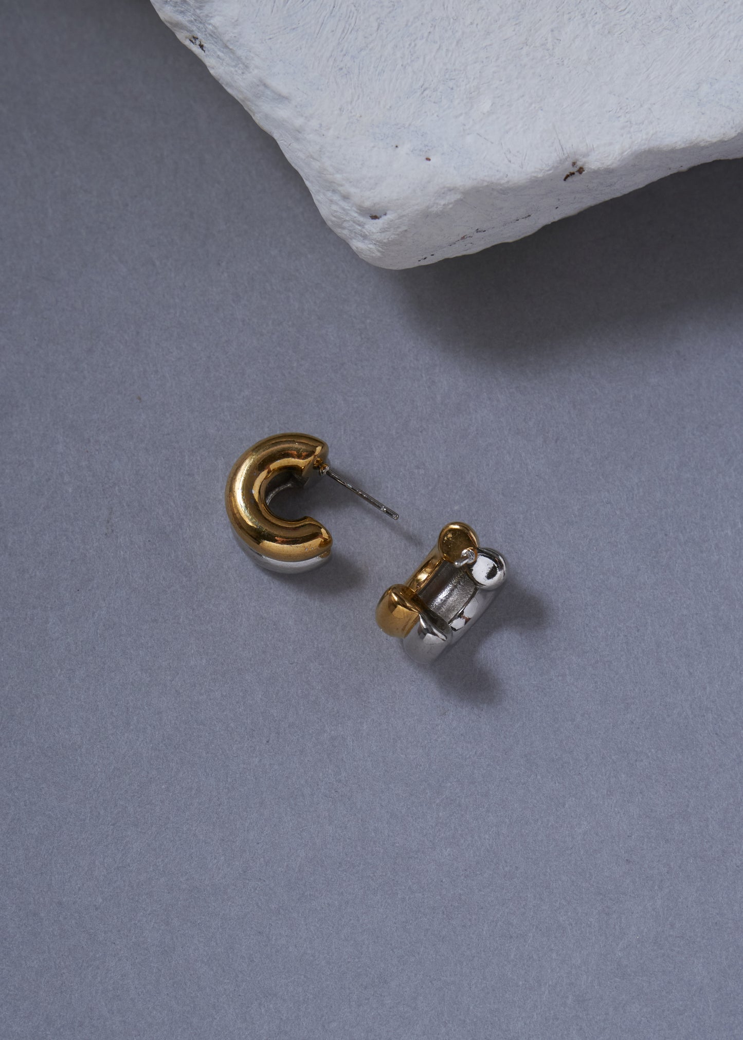Two-tone Chunky Earring