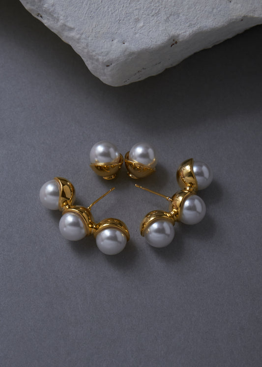 Bouclé Pearl Earring