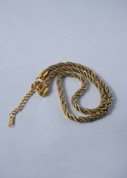 Two-tone Twisted Necklace