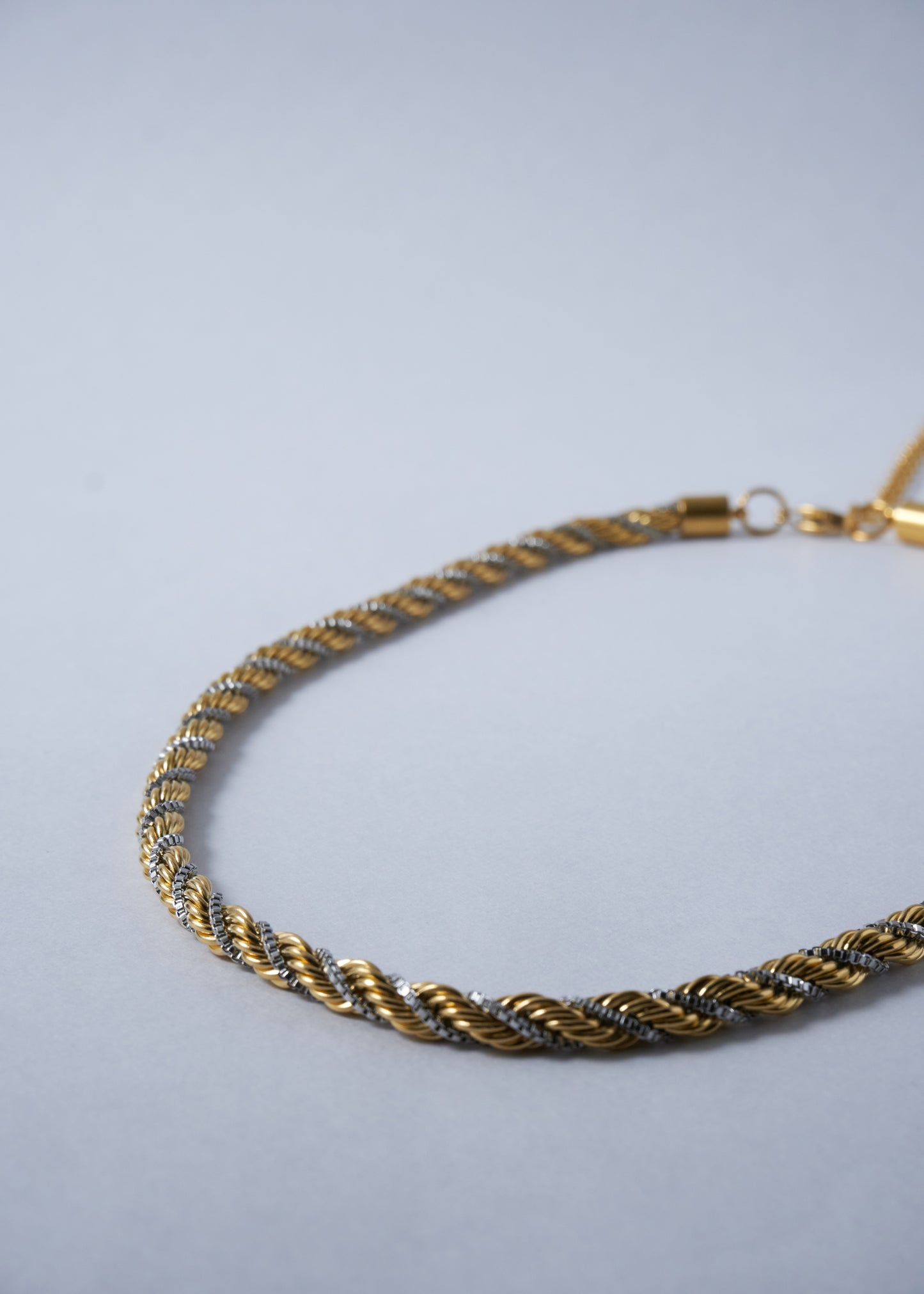 Two-tone Twisted Necklace