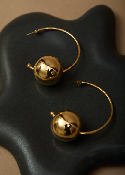ANOUK BALL HOOP EARRINGS