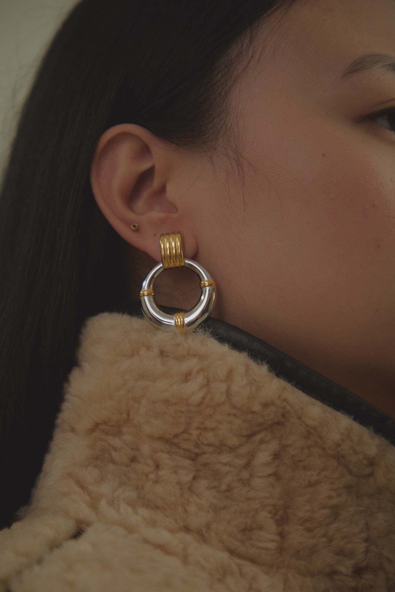 GIGI TWO-TONE EARRINGS