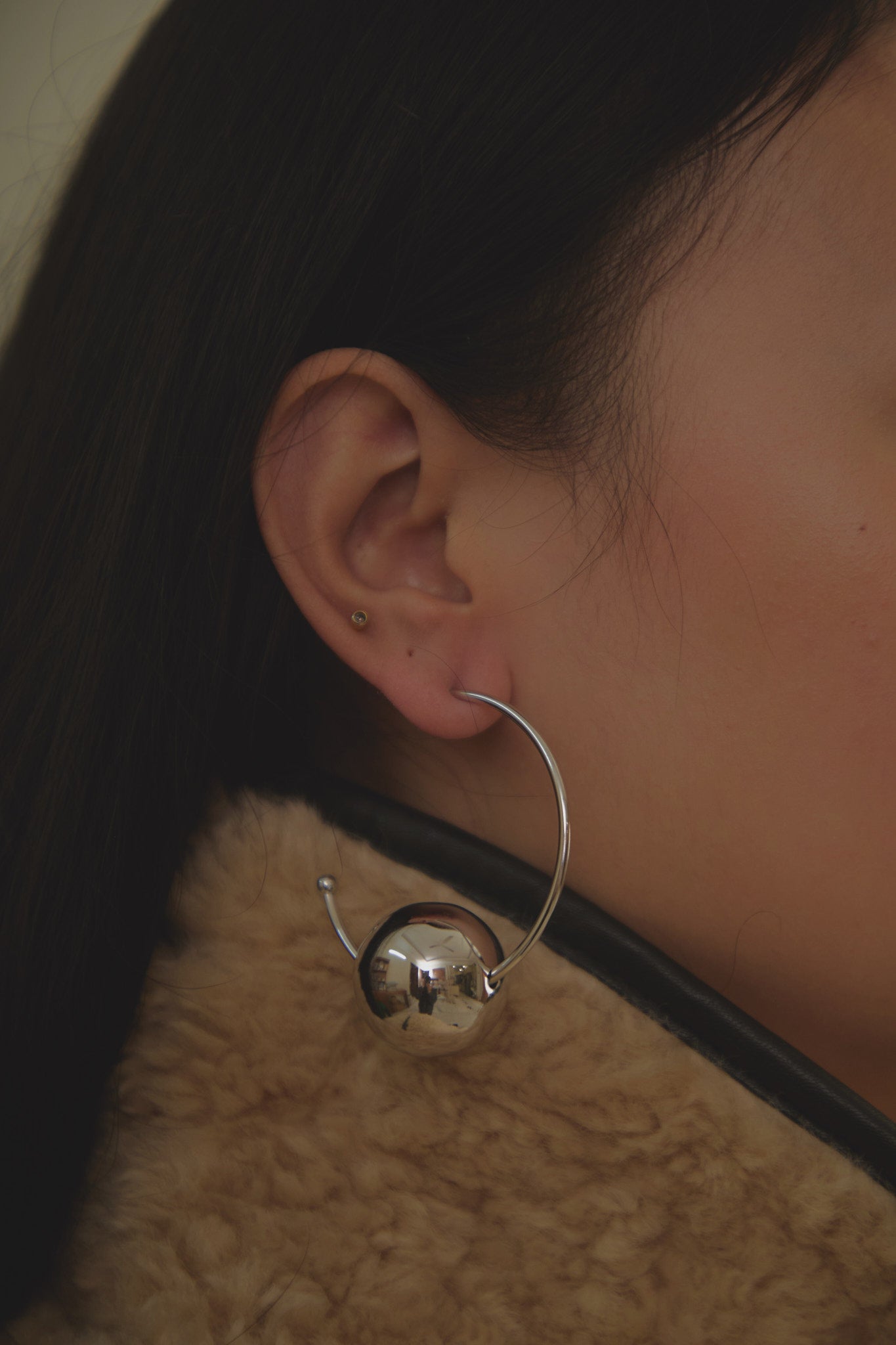 ANOUK BALL HOOP EARRINGS