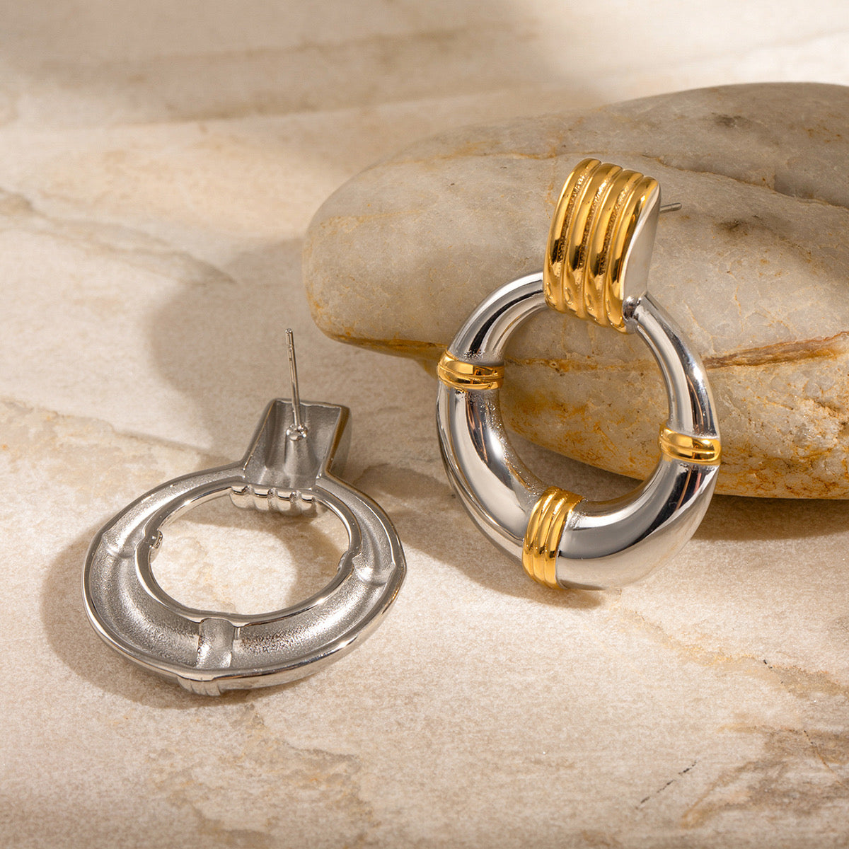GIGI TWO-TONE EARRINGS